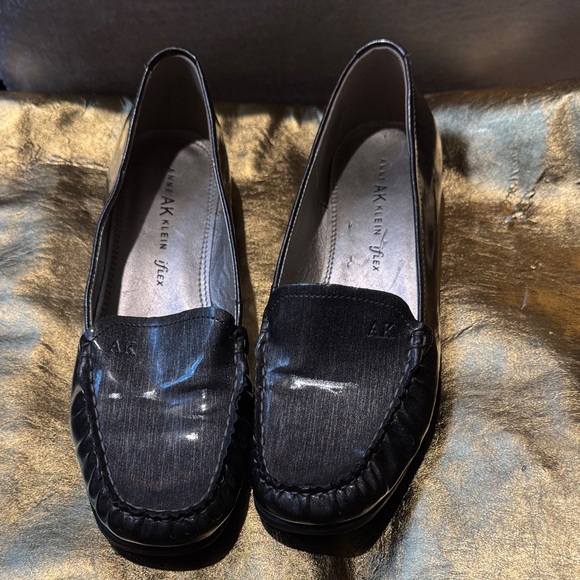 Anne Klein Shoes - Anne Klein Shiny Black Loafers for Women